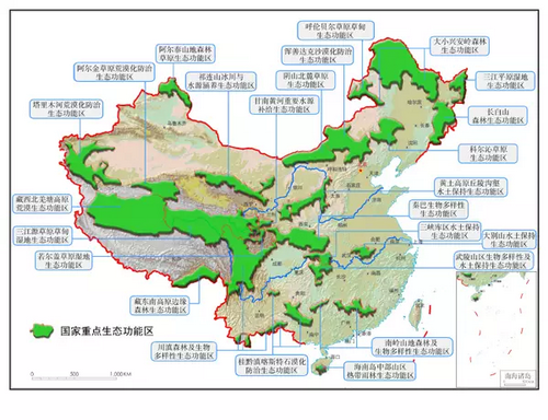 中国自然资源大格局图片
