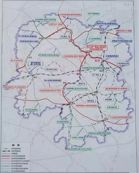 2030年铁路规划图 湖南图片